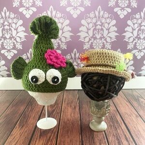 Crochet Fishing Hat & Caught Fish Hat